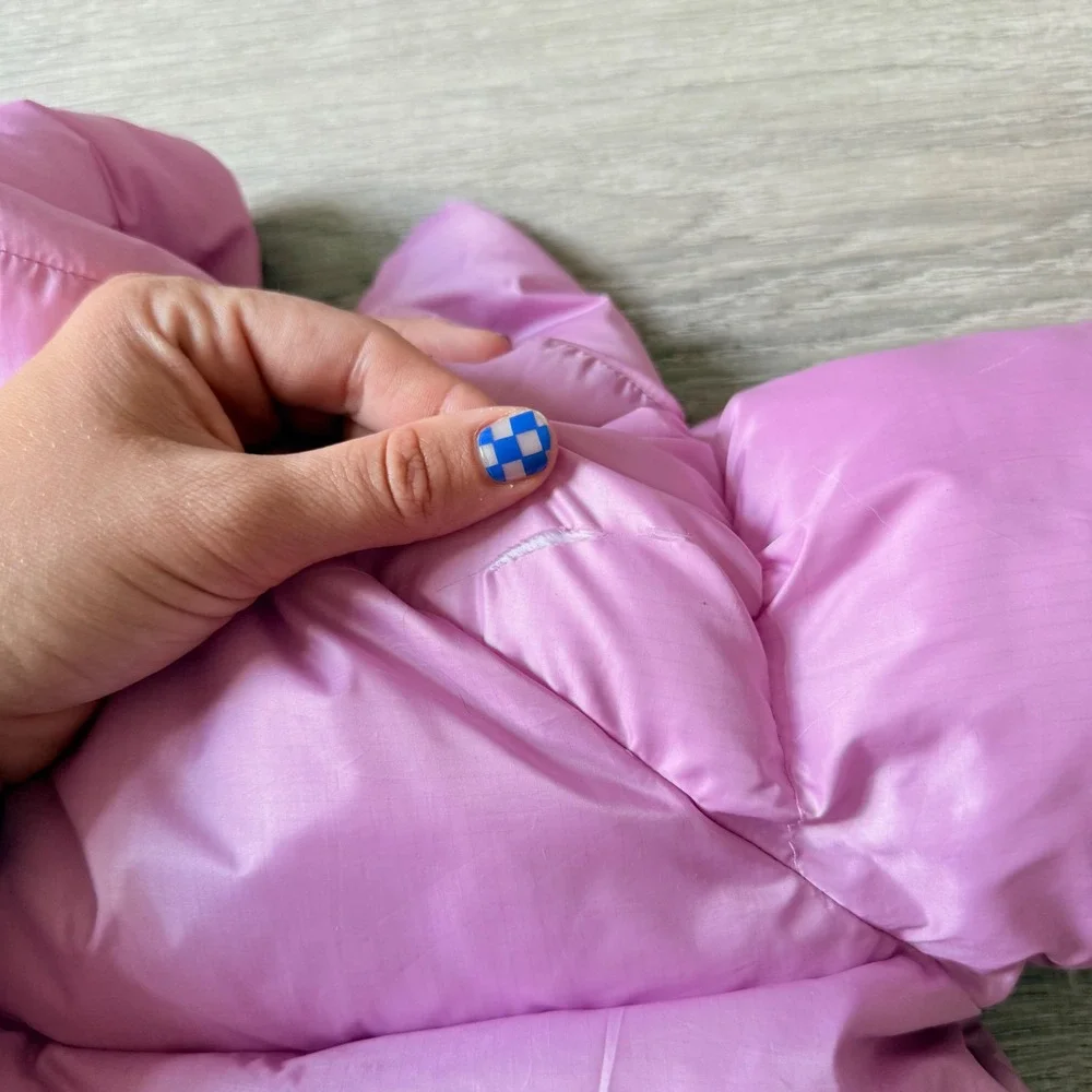 Zara Kids Pink Puffer Coat Quilted Winter Jacket Size 2 Years 92cm